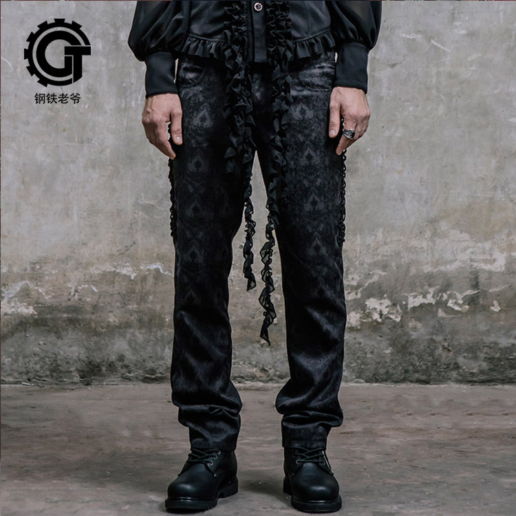 钢铁老爷哥特gothic万圣节休闲裤