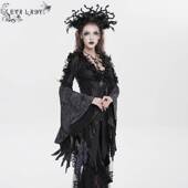 哥特暗黑玫瑰暗纹不规则外套洋装 甜血·EVA LADY ETT048