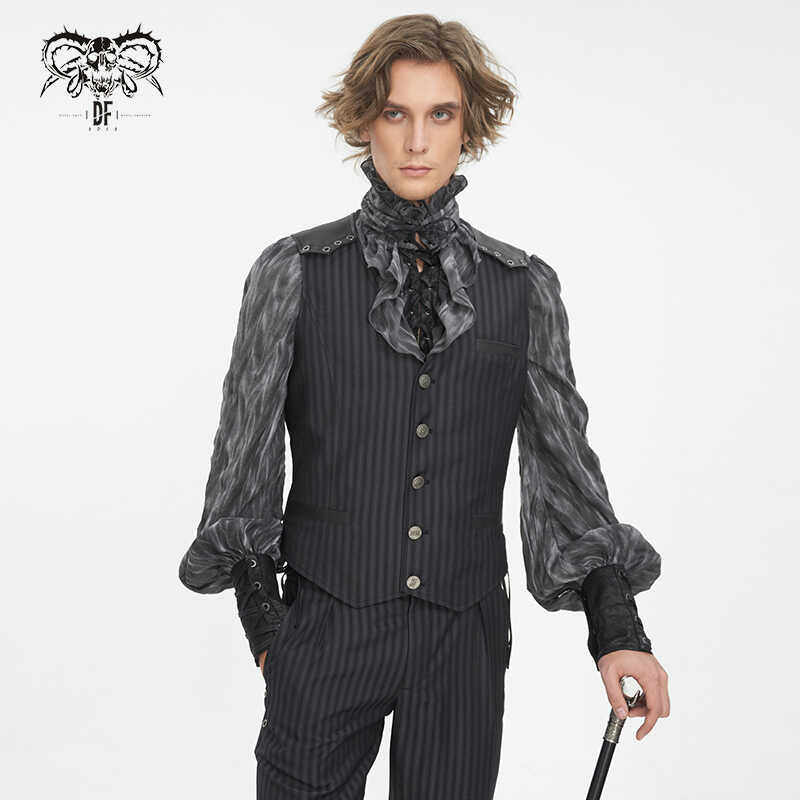 Devil fashion 蒸汽朋克绅士条纹马甲【WT08701 WT08702】