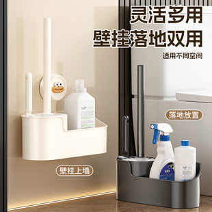 马桶刷置物架吸盘家用卫生间厕所刷子神器壁挂式免打孔清洁刷套装