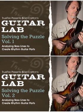 TrueFire Guitar Lab Solving the Puzzle Bard Carlton 2套吉他