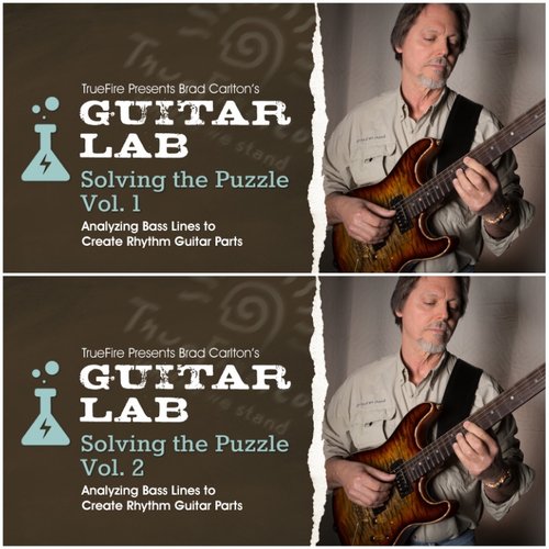 TrueFire Guitar Lab Solving the Puzzle Bard Carlton 2套吉他