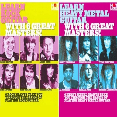 Hot Licks Learn Heavy Metal Rock Guitar with 6 Great Masters