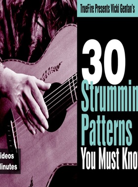 TrueFire 30 Strumming Patterns Vicki Genfan 吉他扫弦模式教程