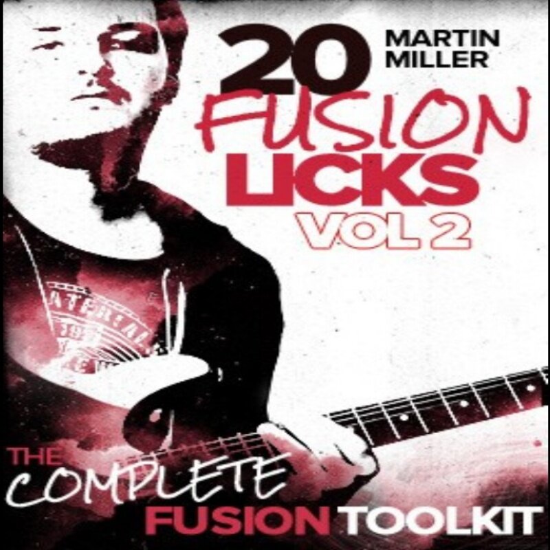 20 Fusion Licks Vol.2 Martin Miller JTC融合爵士吉他乐句+音伴