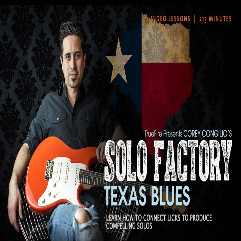 TrueFire Solo Factory Texas Blues Corey Congilio 德州布鲁斯