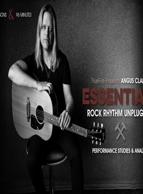 TrueFire Essentials Rock Rhythm Unplugged Angus Clark 不插电