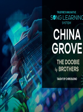 TrueFire Song Learning System China Grove Chris Buono 音视谱