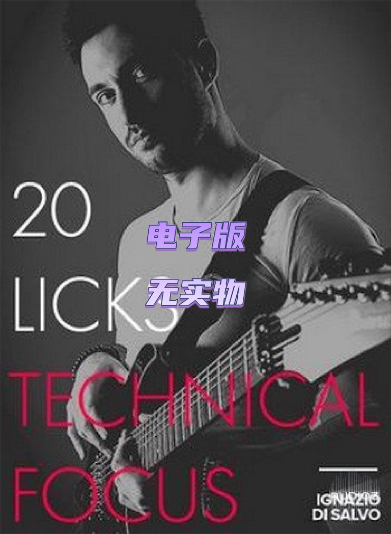 20 Licks Technical Focus Ignazio Di Salvo JTC吉他乐句教程+音 乐器/吉他/钢琴/配件 乐器咨询 原图主图