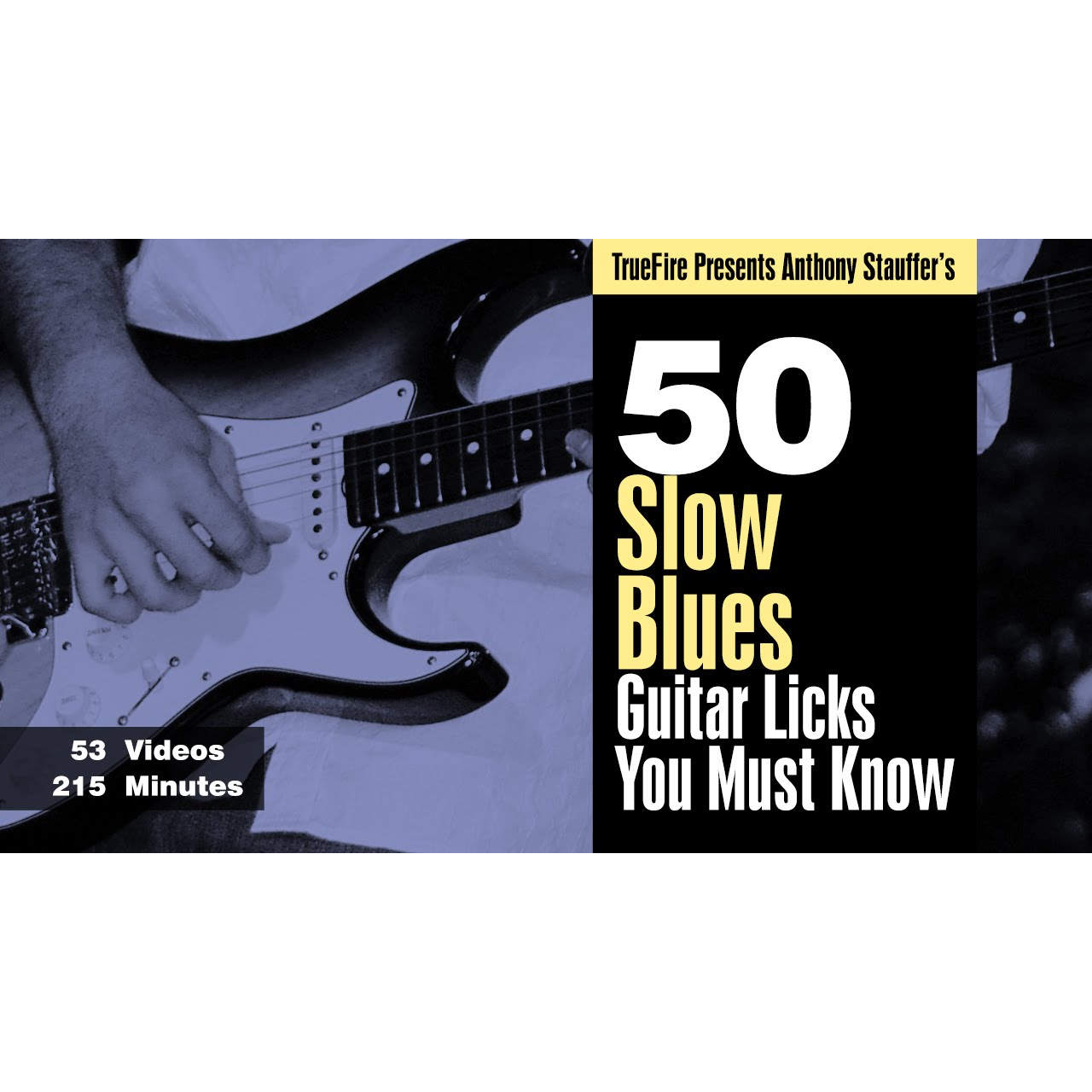 TrueFire 50 Slow Blues Guitar Licks Anthony Stauffer 布鲁斯