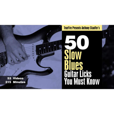 TrueFire 50 Slow Blues Guitar Licks Anthony Stauffer 布鲁斯