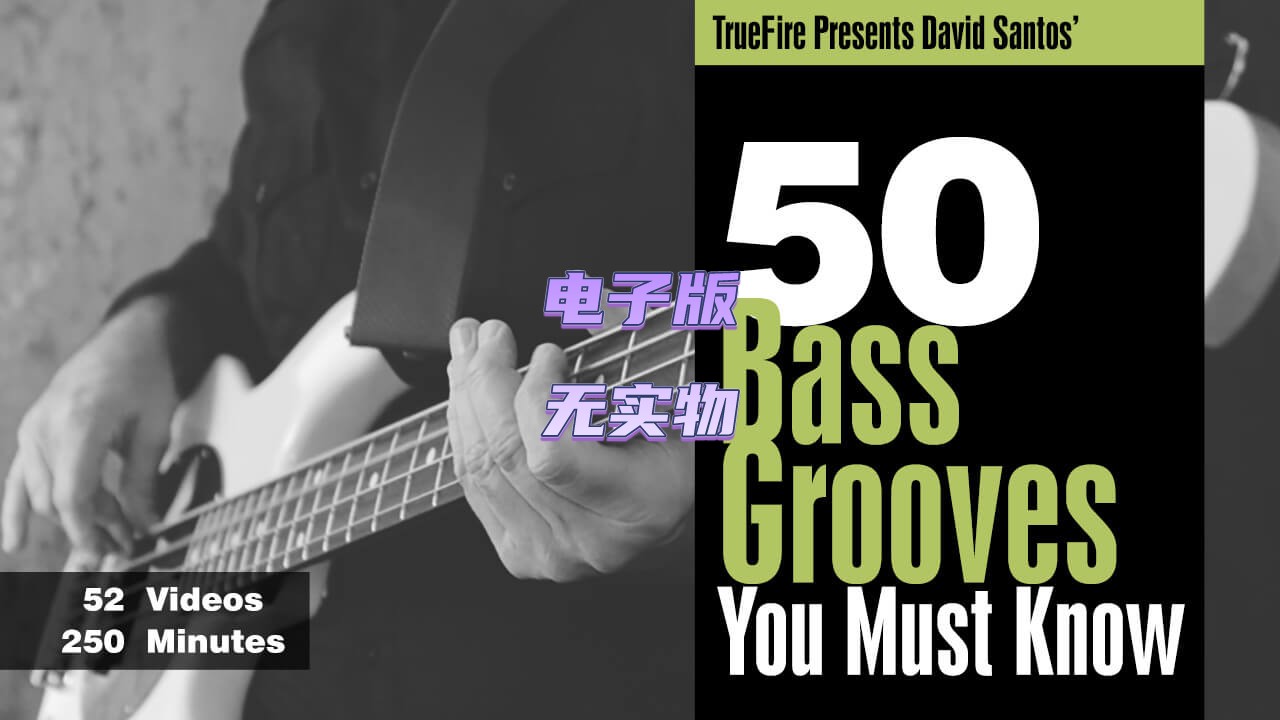 TrueFire 50 Bass Grooves You Must Know David Santos 贝斯律动