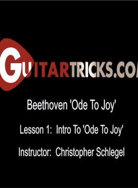 How to Play Ode To Joy Beethoven Guitar 古典吉他独奏教程+谱