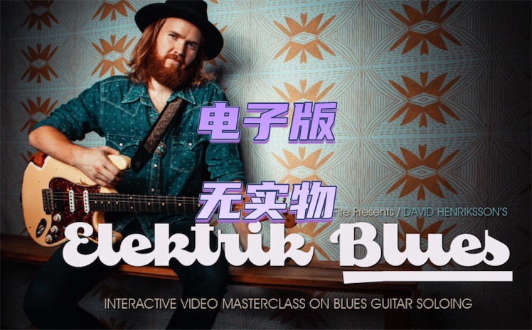 TrueFire Elektrik Blues David Henriksson布鲁斯吉他教程+音谱