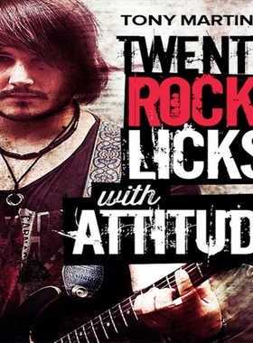 20 Rock Licks with Attitude Tony Martinez JTC摇滚吉他乐句+音