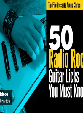 TrueFire 50 Radio Rock Guitar Licks Angus Clark 摇滚吉他乐句