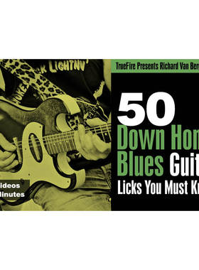 TrueFire 50 Down Home Blues Licks Richard Van Bergen 布鲁斯