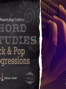TrueFire Chord Studies Rock Pop Progressions V1 Brad Carlton