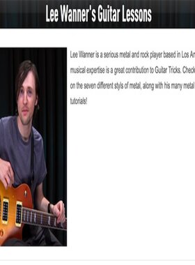 GuitarTricks Lee Wanner Guitar Lessons 摇滚金属吉他教程+视谱