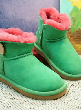 童靴  真皮羊皮毛一体雪地靴 保暖女童雪地棉  棉鞋 防滑311