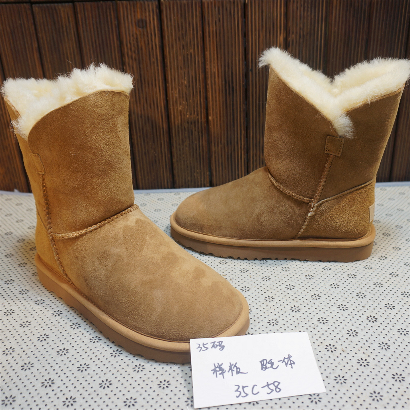 （看说明）真皮羊毛女雪地靴断码孤品特惠多款多色35C-1