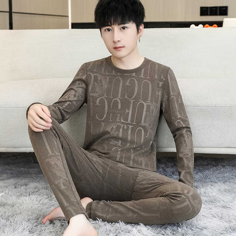 青少年冬天男士学生秋衣秋裤率动