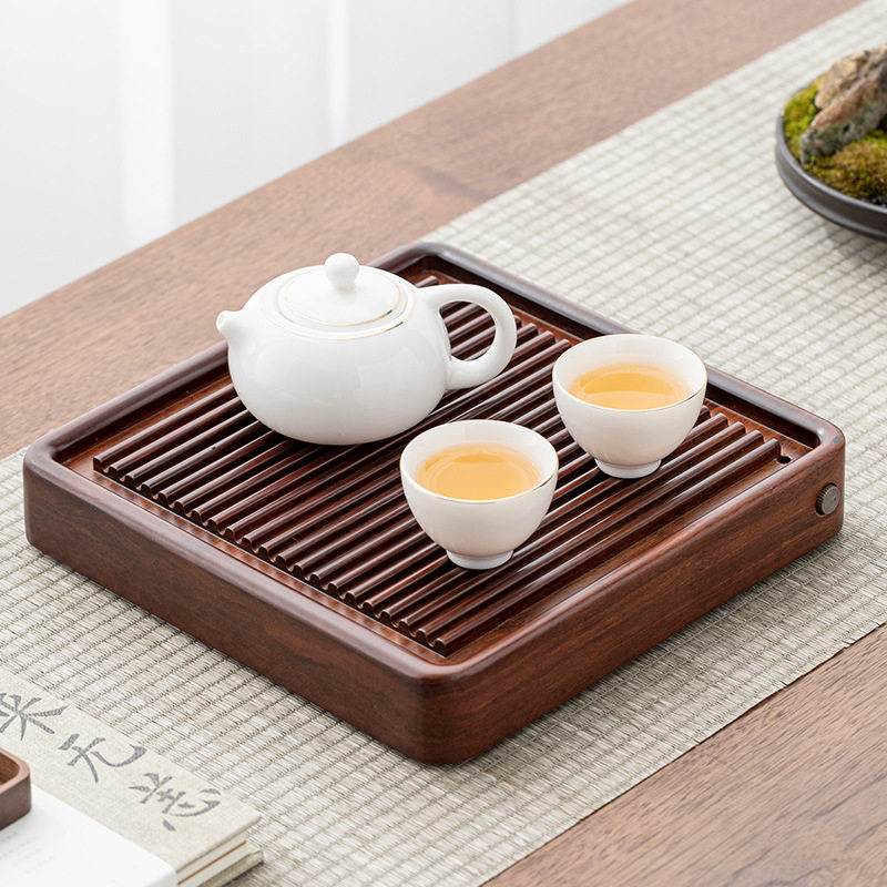 小四方重竹茶盘功夫茶具套装家用办公室小茶台排水茶海茶托茶具盘