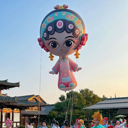 充气卡通气模定制云朵卡通气模空飘气模充气气模定制人物IP定制