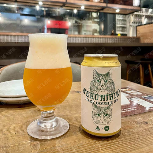 2#满6罐包邮日本进口精酿伊势角屋小猫两只浑浊IPA罐装350ML