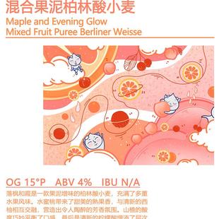 满6罐包邮国产精酿啤酒ET禅意流心意流落枫和霞果泥柏林酸小麦