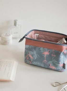 韩国火烈鸟化妆包女士洗漱包防水大容量 旅行便携化妆品收纳包袋