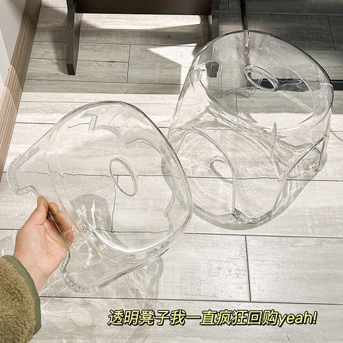 家用高颜值透明加厚小凳子