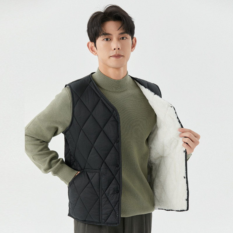 秋冬羽绒棉马甲男加绒加厚打底保暖背心内胆坎肩内穿休闲学生马夹,男装,常规马甲,淘宝优惠券,粉丝福利购,淘宝优惠卷