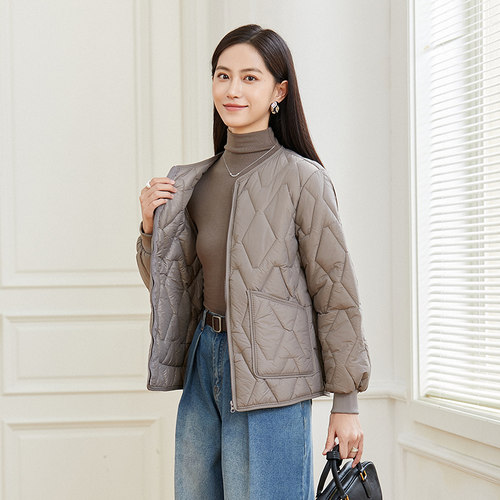 轻薄款保暖不臃肿袖口螺纹