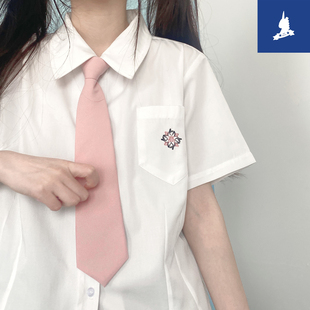 校供JK小物免打领带纯色黑色粉色藏蓝色领带学生学院风日系蓝格