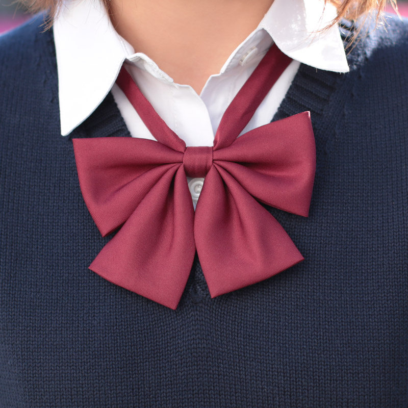黛jk制服日本水手服领结平角蝴蝶结日系衬衫班服校服专用领结多色