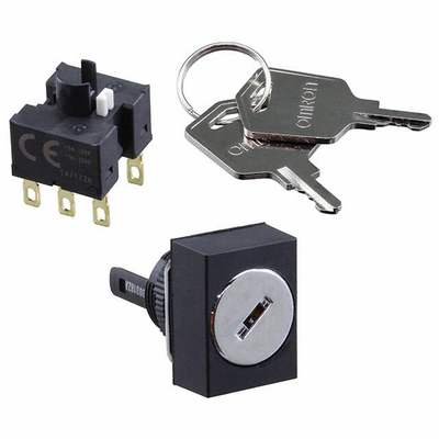 A165K-J2AL-2【SWITCH KEYLOCK 2POS DPDT 5A 125V】