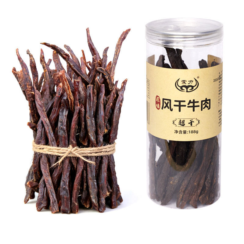 蒙力超干风干牛肉全干九成干内蒙古风干牛肉干原味香辣特产零食