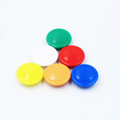 圆形 白色黑板磁扣 帽子款 彩色白板强磁粒 2厘米 式 钕铁硼强磁铁