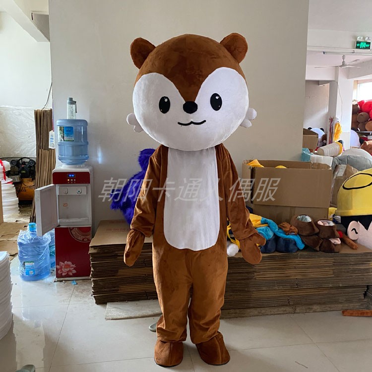 小松鼠成人头套玩偶人偶服装定制图片