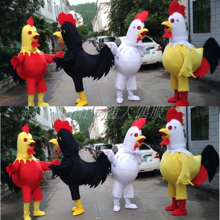 鸡卡通人偶服装大公鸡生肖cos服