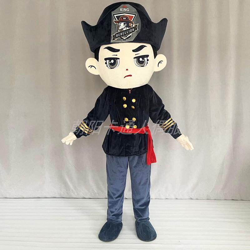消防员公安民警反电信诈骗宣传道具警察卡通人偶服头套应急玩偶服