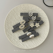 气质miu灰 小众高级感对夹发夹女刘海侧边夹发饰头饰少女边夹顶夹