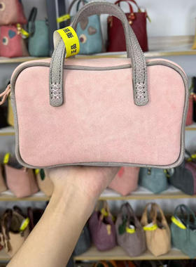 新款小清新轻便通用mbox头层雾蜡植鞣牛皮保龄球包