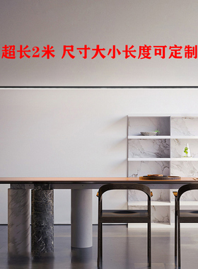 极简餐厅订制一字线条led长条灯办公室吊灯吧台简约岛台设计师灯