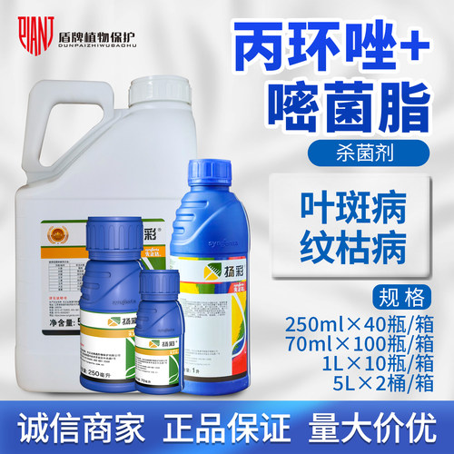 先正达扬彩嘧菌酯丙环唑香蕉叶斑病玉米大小斑病农药杀菌剂农资