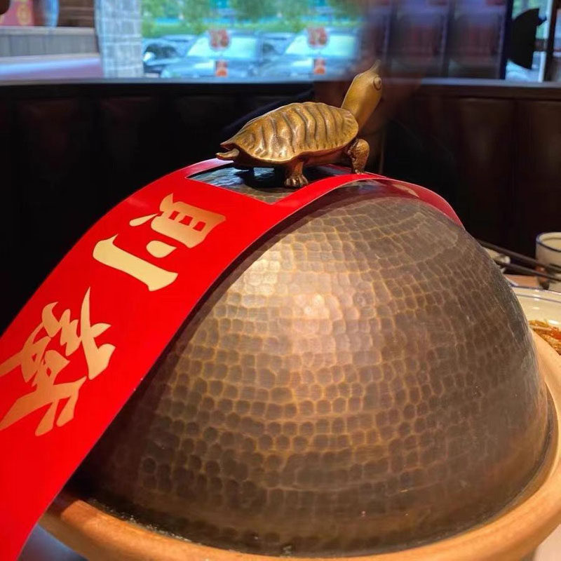 纯铜甲鱼煲铜盖子甲鱼火锅湘菜王八盖子鸭子盖乌龟铜盖小黄鸭羊头