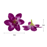 Шапка ручной работы, аксессуар для волос для невесты, декор, орхидея, в цветочек