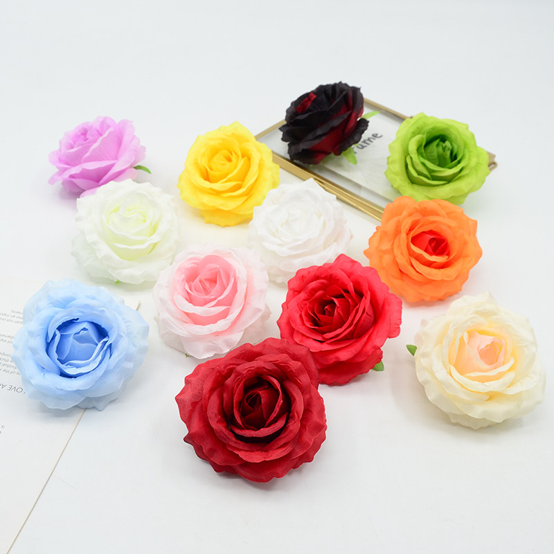 仿真花安娜玫瑰花朵绢花diy簪花胸花材料婚庆摄影道具喜糖盒装饰