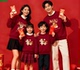 2026马年亲子装 相亲一家三四口酒红圆领卫衣幸福一家人喜庆上衣服
